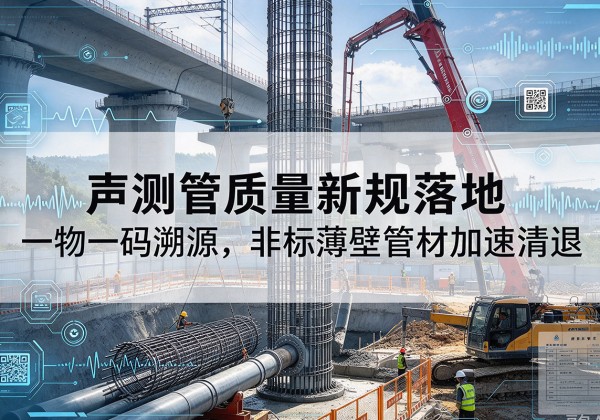 且末声测管质量新规落地，一物一码溯源，非标薄壁管材加速清退